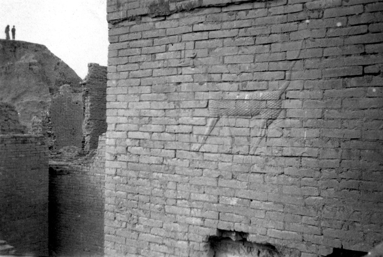 Dombormű az Ishtar kapun, Babilon, 1917-1919 alkotó: Unbekannt
