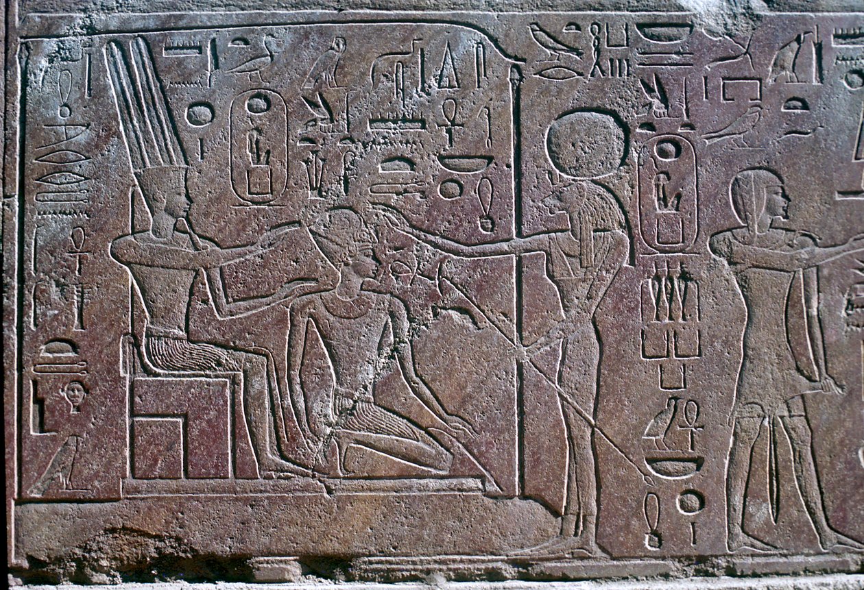 Dombormű, amelyen Hatsepszut királynő áldásban részesül, Amun temploma, Karnak, Egyiptom, ie 1500 körül alkotó: Unbekannt