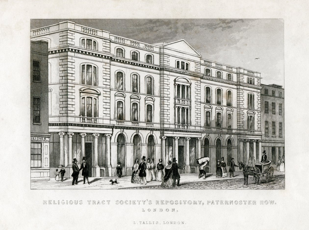 Religious Tract Societys Repository, Paternoster Row, London, 19. század alkotó: Unbekannt