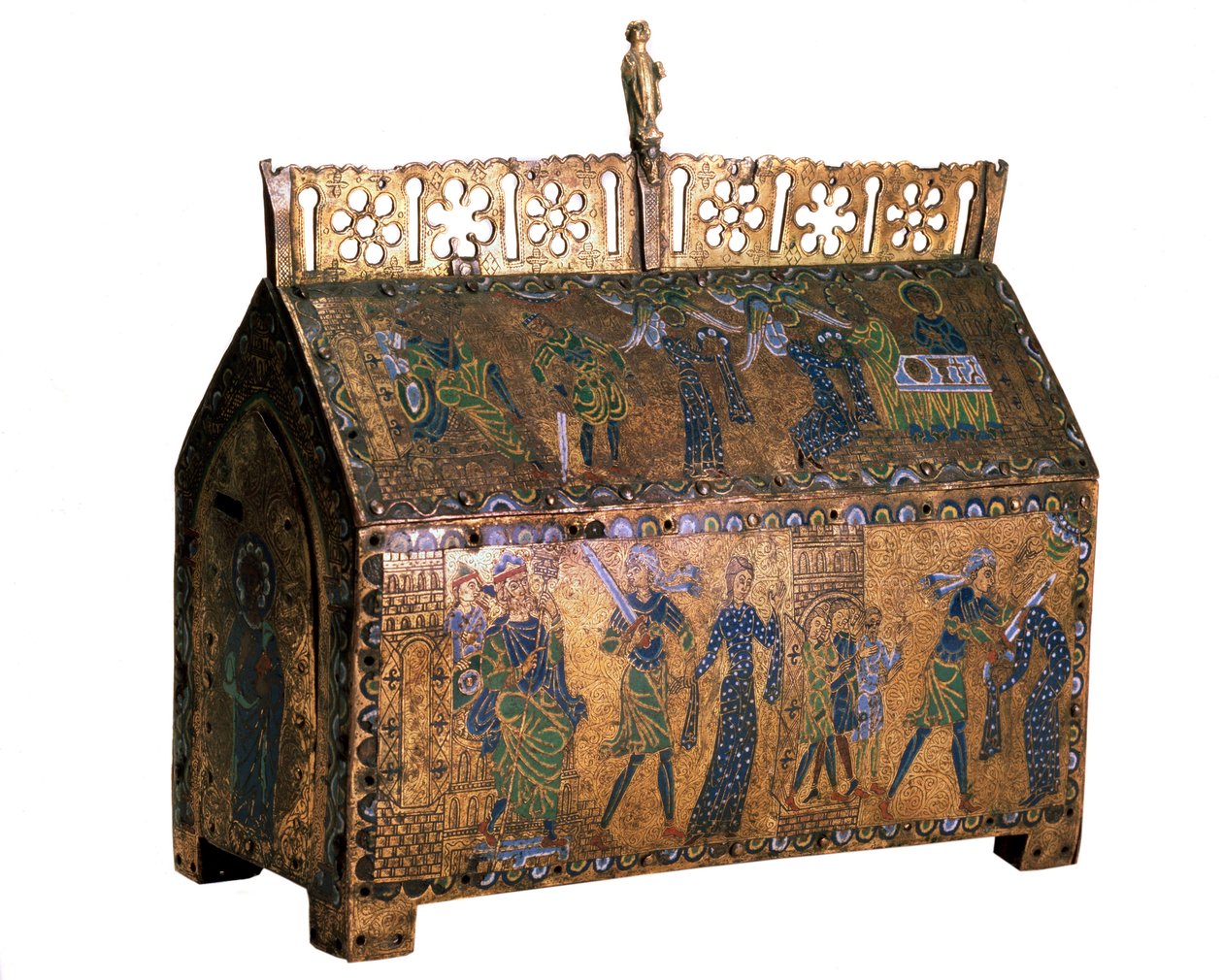 Ereklyetartó Szent Valéria életének jeleneteivel, c1170 alkotó: Unbekannt