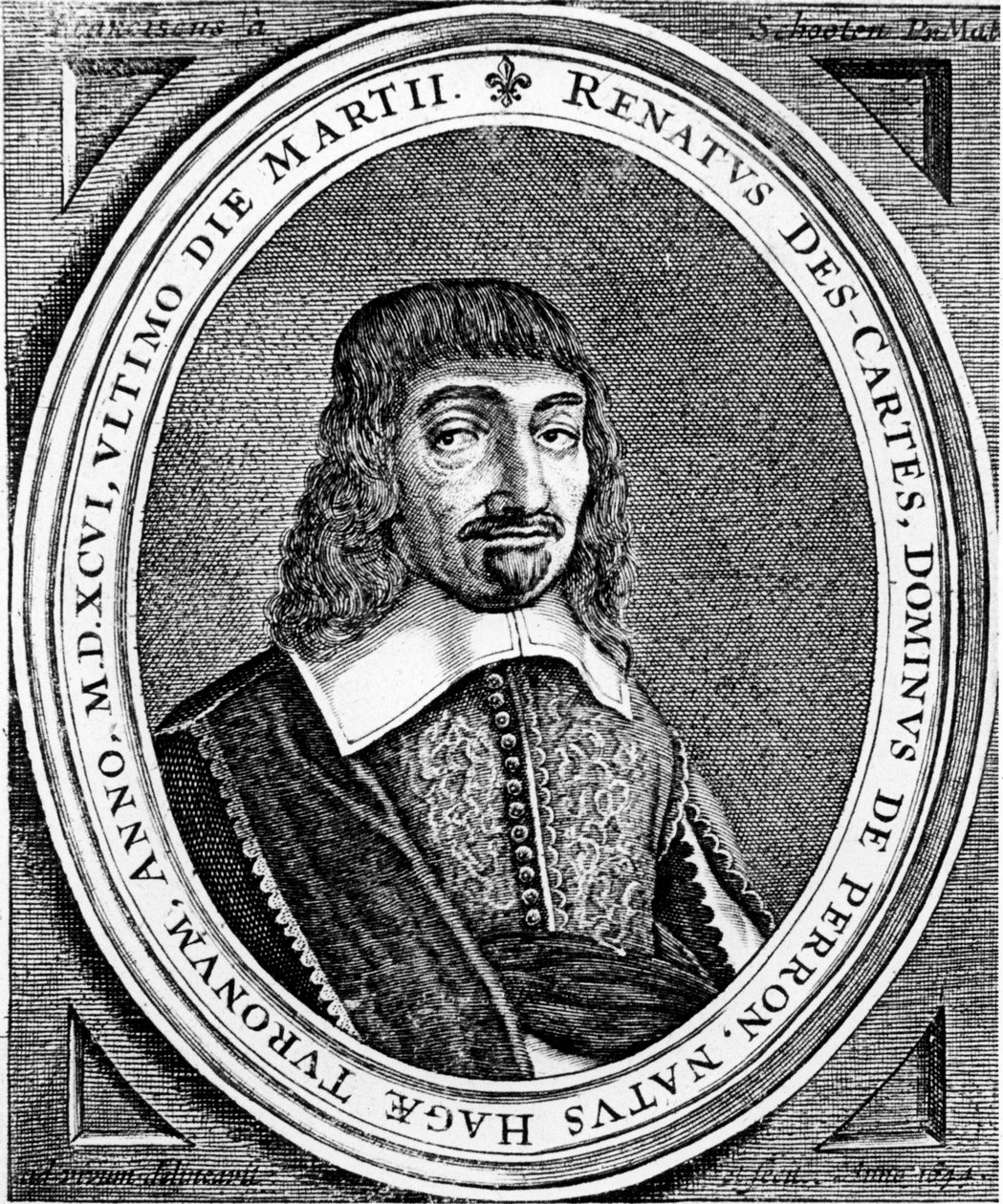Rene Descartes francia filozófus és matematikus, 1672 alkotó: Unbekannt