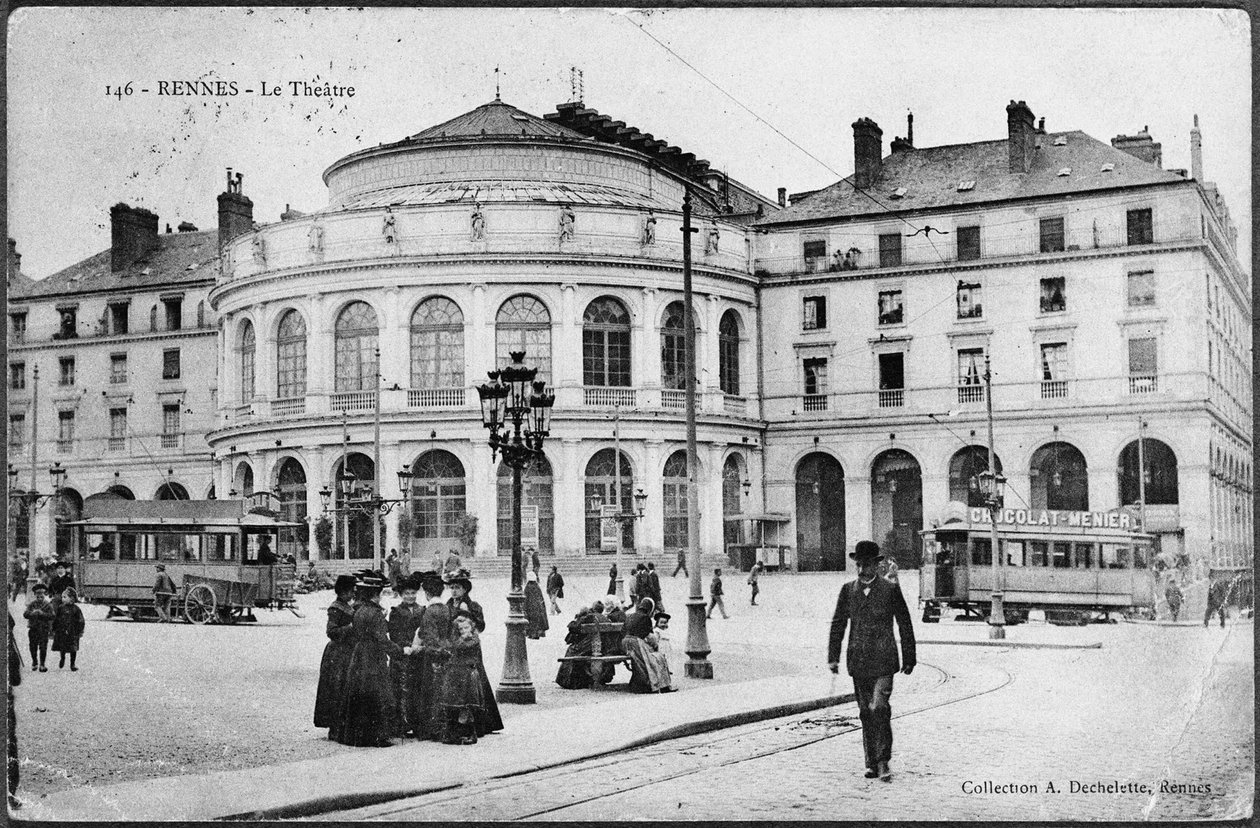 Rennes. Színház, 1900-1910-es évek. alkotó: Unbekannt