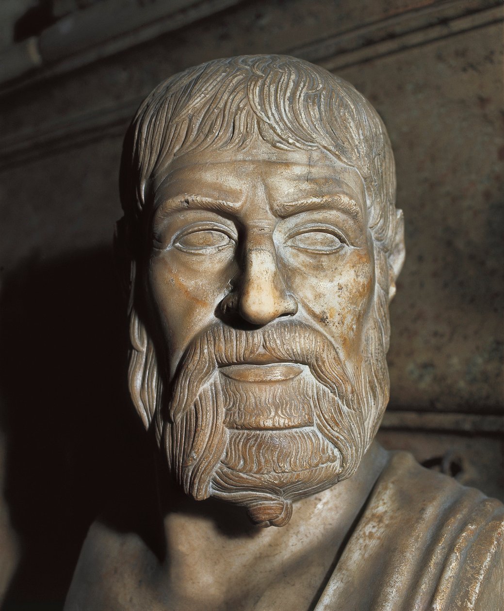 "Pausanias (Kr. e. 5. század), spártai tábornok és politikus ábrázolása" Bust. alkotó: Unbekannt