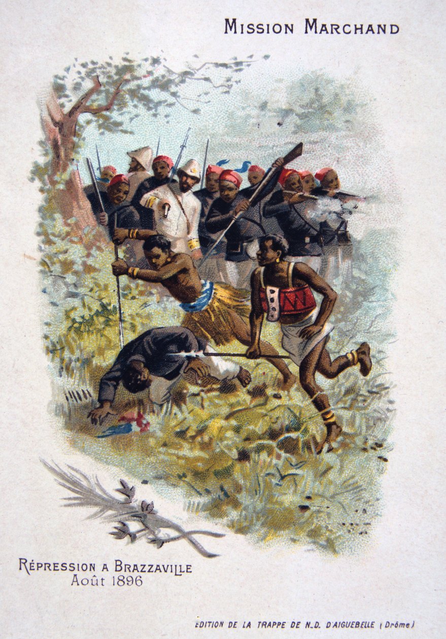 Elnyomás Brazzaville-ben, 1896. augusztus alkotó: Unbekannt