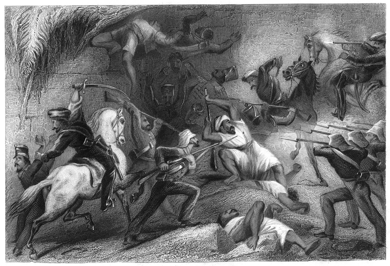 Egy bevetés visszaverése Delhiből, 1857, 1860 alkotó: Unbekannt