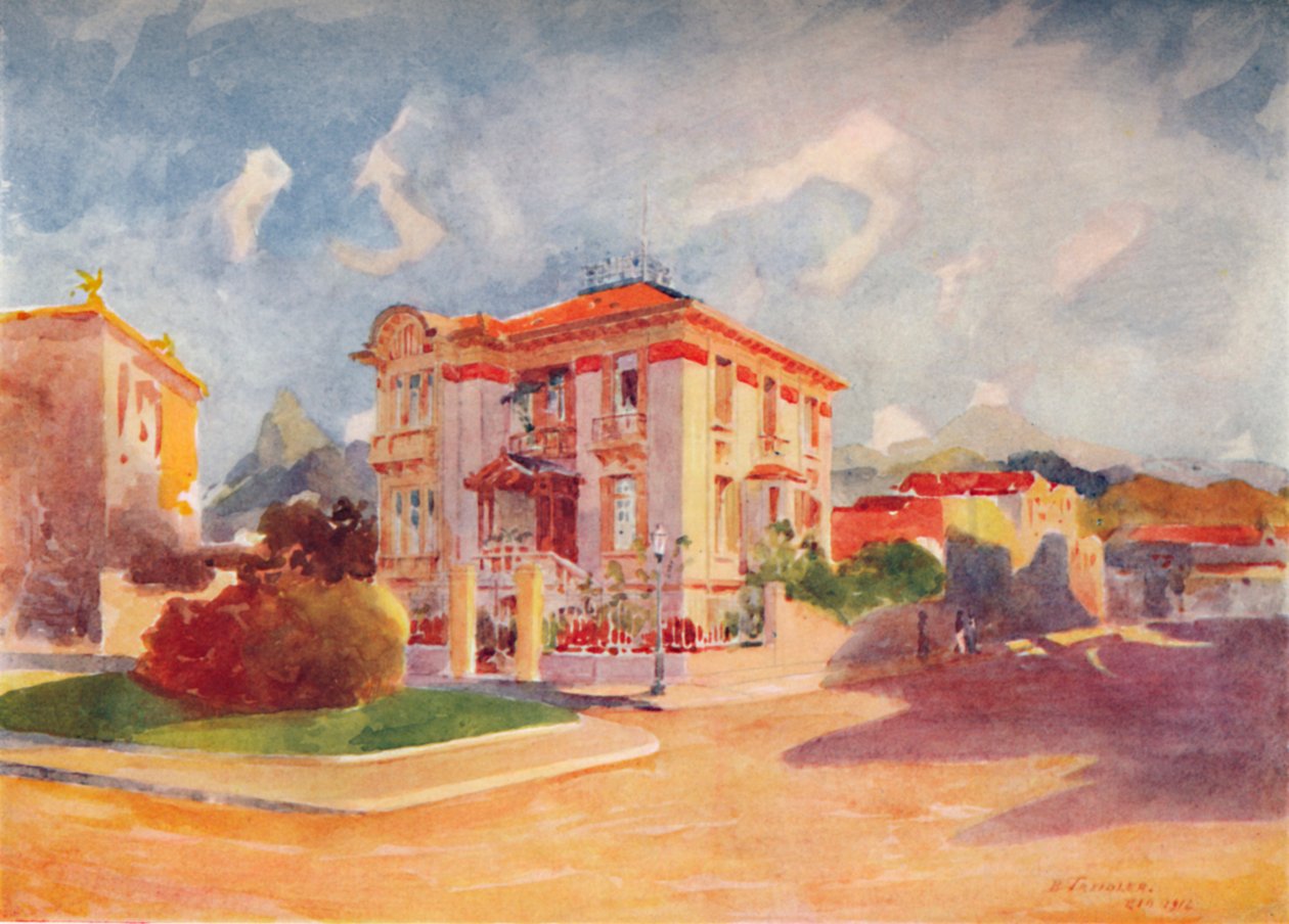 H.E. lakóhelye Dr. Pedro de Toledo, volt mezőgazdasági miniszter, Avenida Beira Mar, 1914 alkotó: Unbekannt