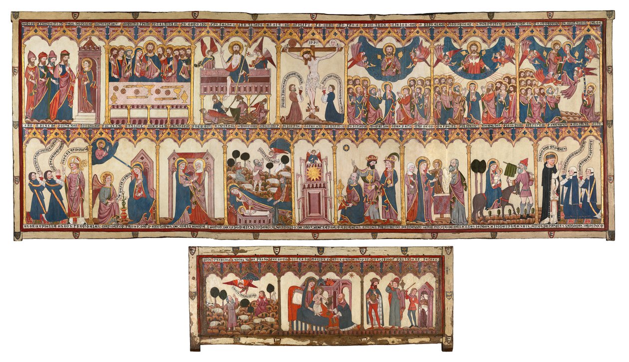 Pedro López de Ayala számára készült Krisztus és a Szűz életének retable és frontális, 1396. alkotó: Unbekannt