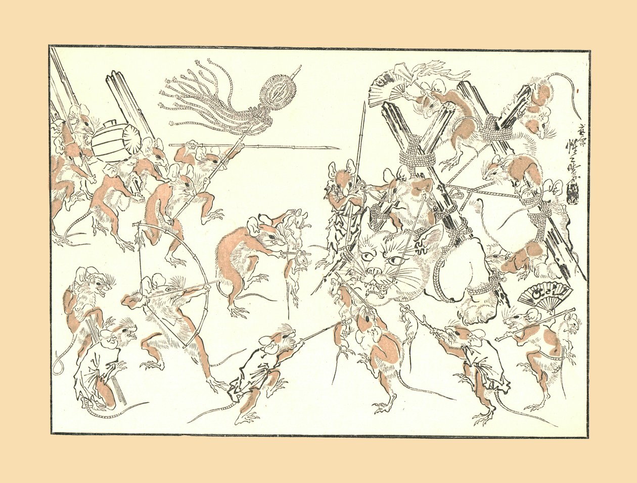 Megtorlás, a patkányok és a macska, 1878, 1886 alkotó: Unbekannt