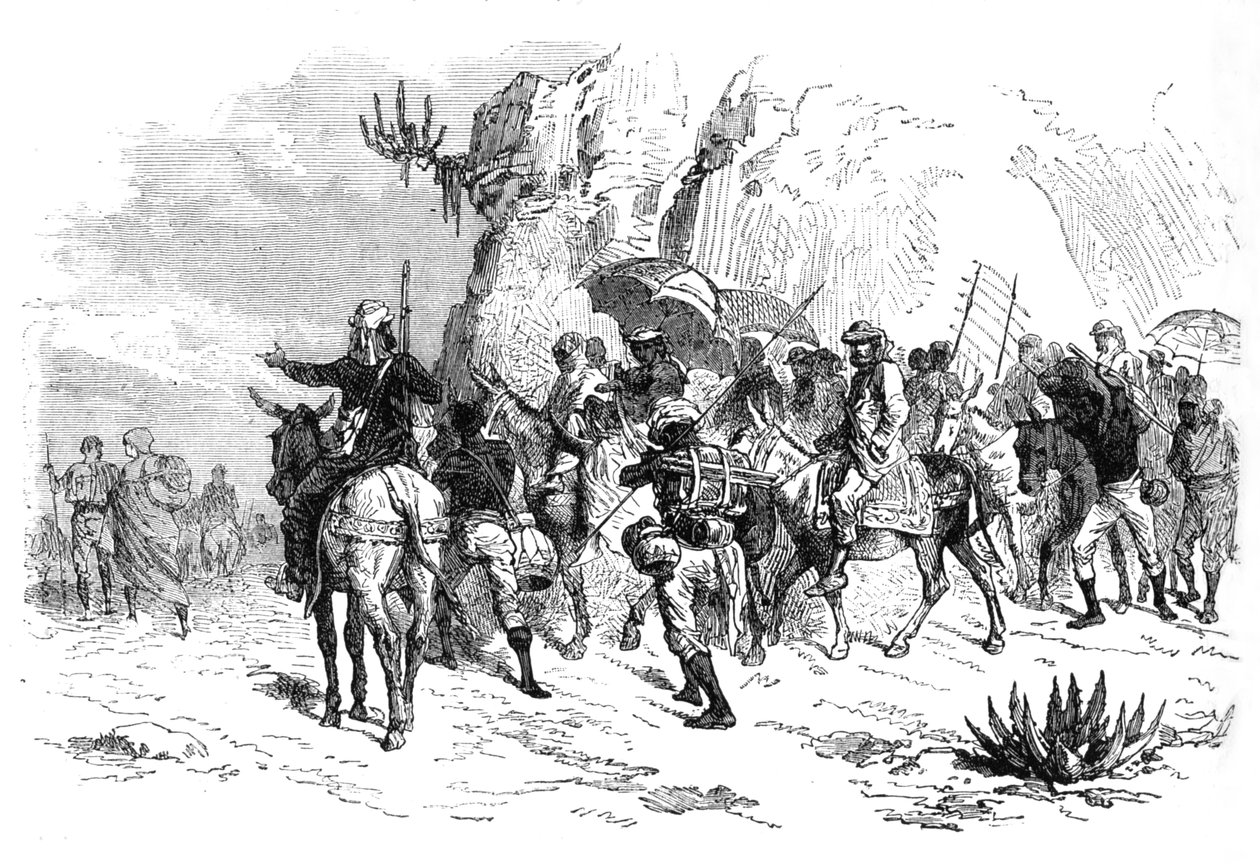 Az abesszin foglyok visszatérése, 1880 alkotó: Unbekannt