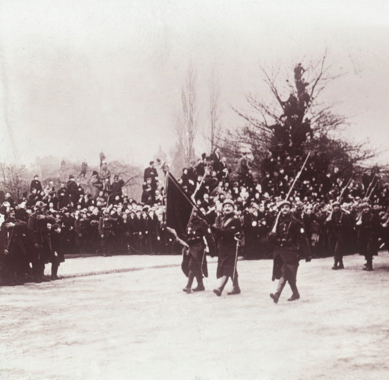 A belgák visszatérése a belgiumi Liége-be, 1914-c1918 alkotó: Unbekannt