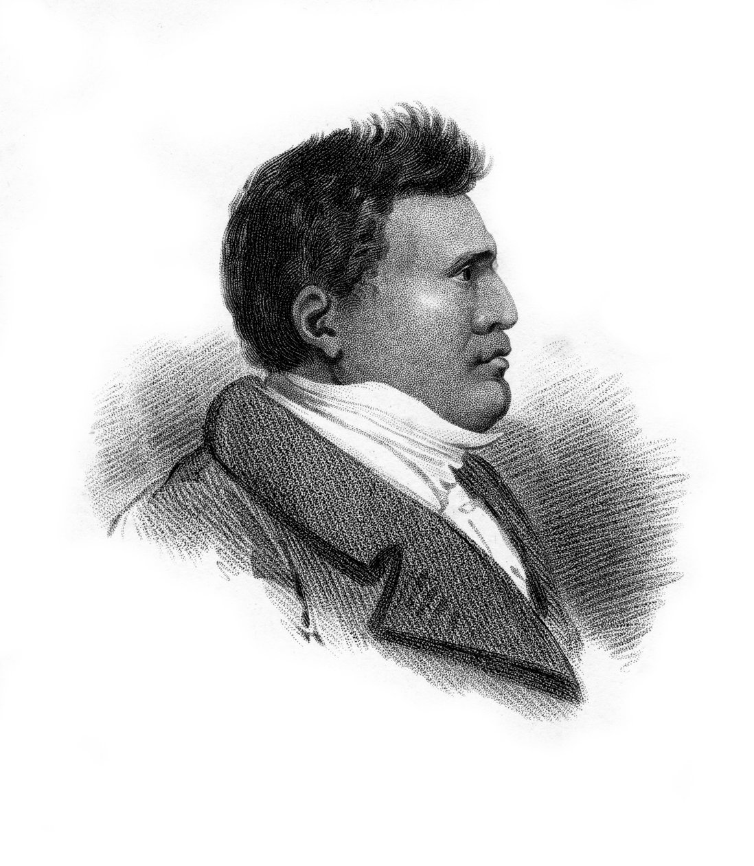Rhio Rhio, a Sandwich-szigetek királya, 1824 alkotó: Unbekannt
