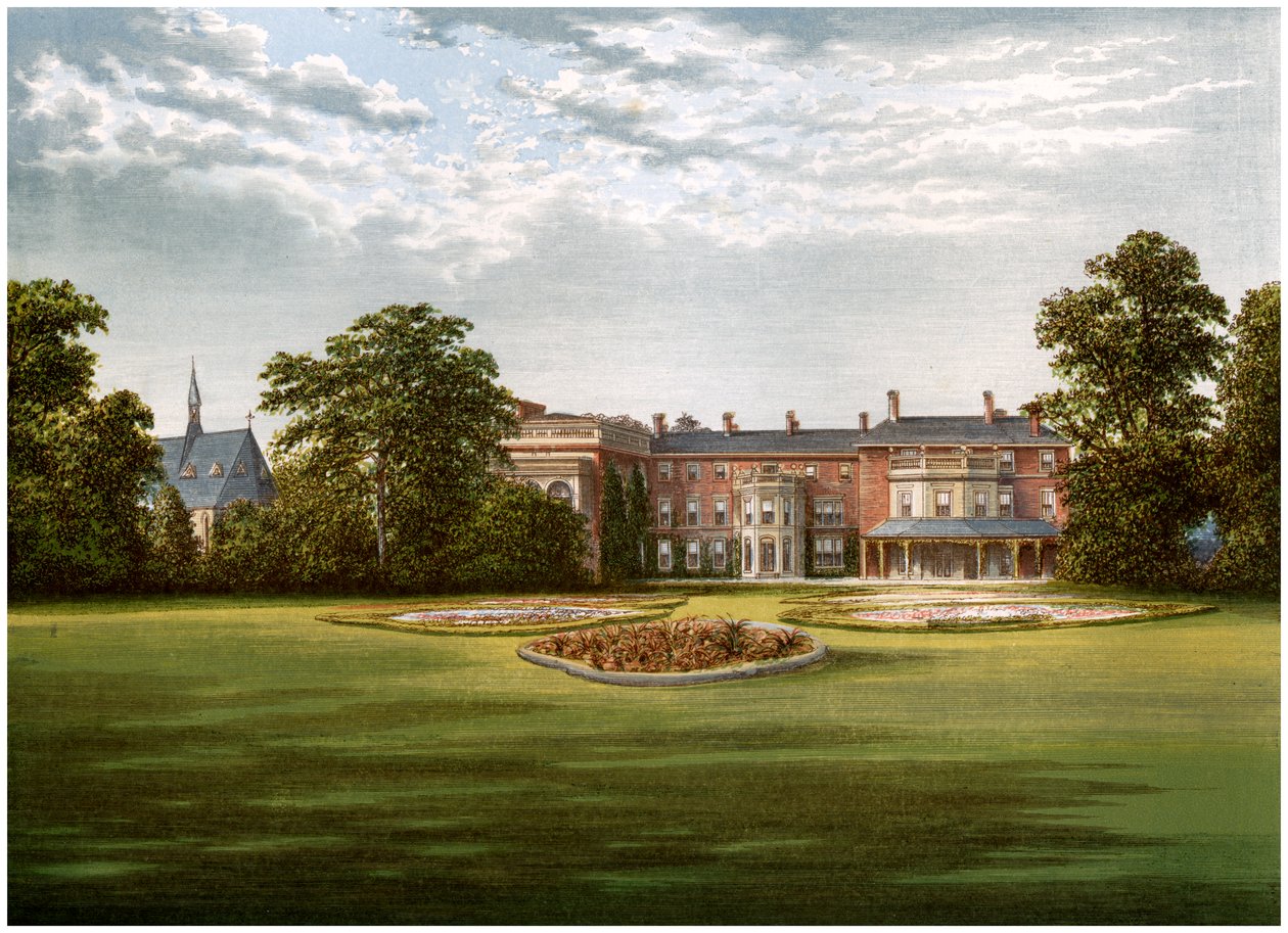 Rhydd Court, Worcestershire, Baronet Lechmere otthona, 1880 alkotó: Unbekannt