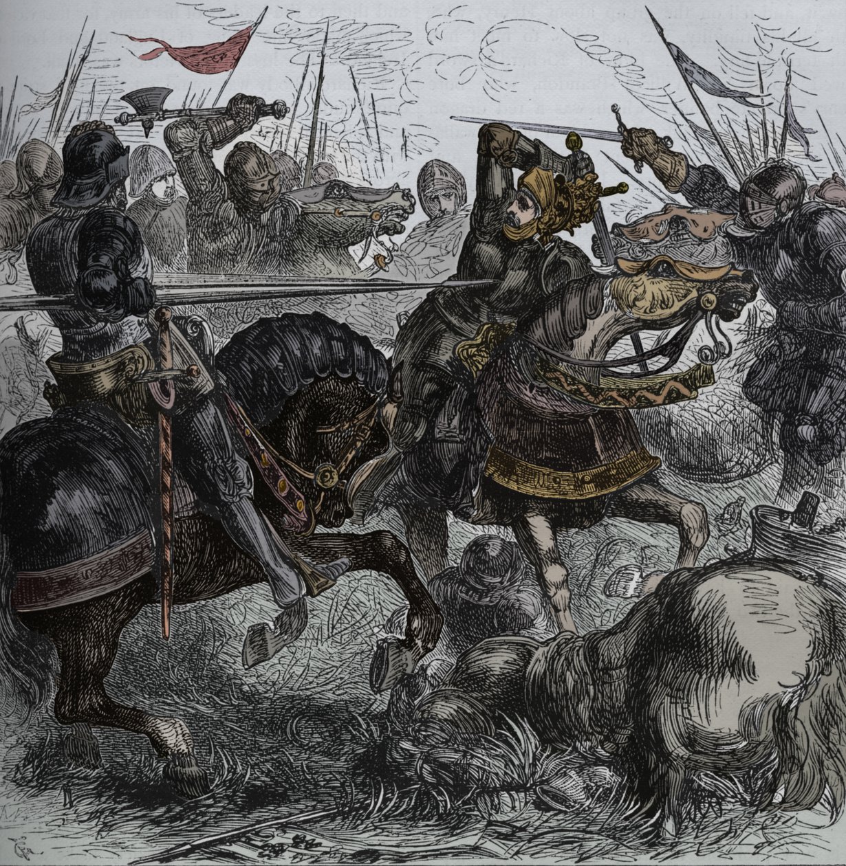 III. Richard Bosworthban, 1485. augusztus 22., 1880 alkotó: Unbekannt