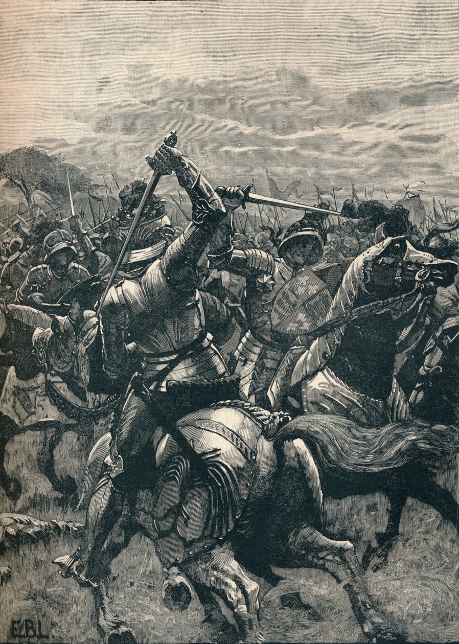 III. Richárd a bosworthi csatában, 1485, 1905 alkotó: Unbekannt