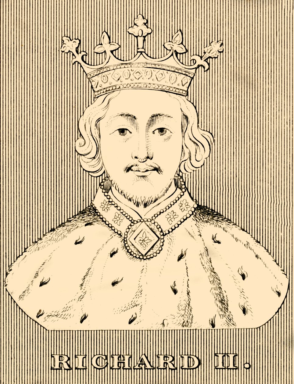 II. Richárd, 1367-1400, 1830. alkotó: Unbekannt