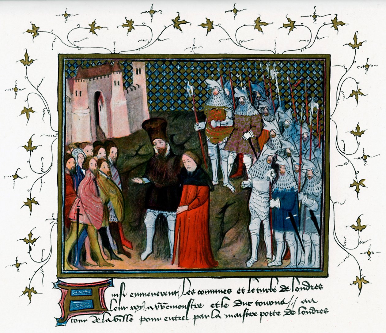 II. Richardot a Bolingbroke szállította London polgárainak, 1399, c1400-c1425 alkotó: Unbekannt