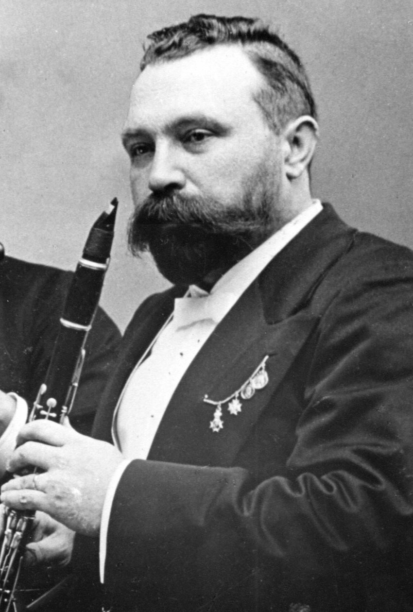 Richard Mühlfeld német klarinétművész, 1890-es évek alkotó: Unbekannt