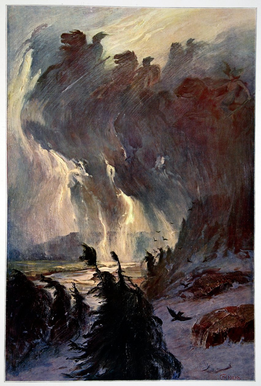 "A valkűrök lovaglása", 1906 alkotó: Unbekannt