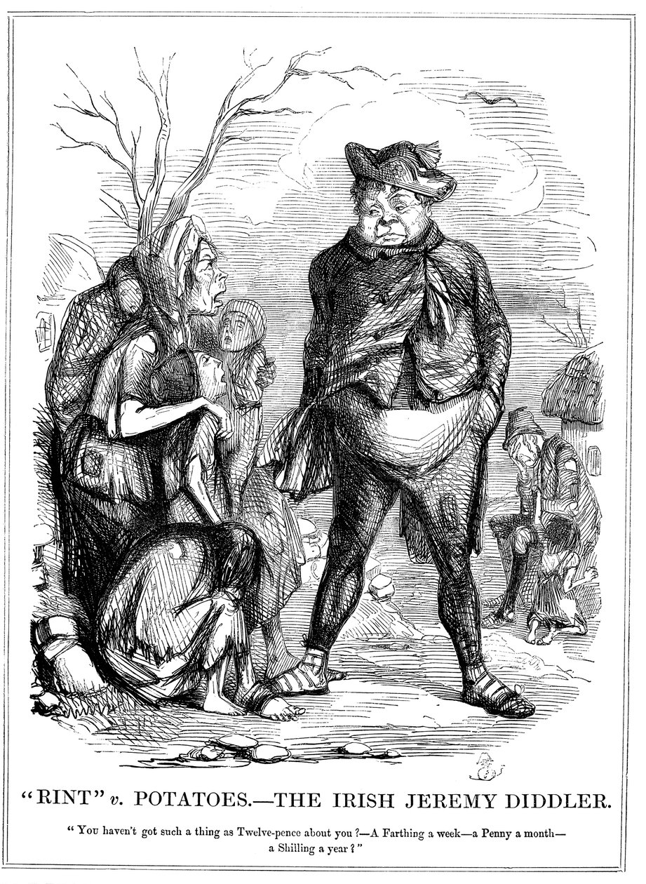Rint v Potatoes – Az ír Jeremy Diddler, 1845 alkotó: Unbekannt