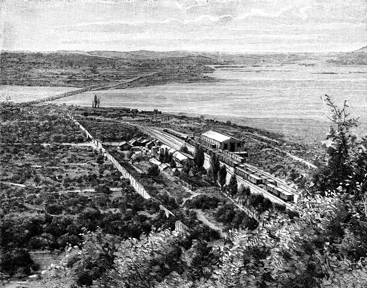 Rio Laja és a Biobio-összefolyás, Chile, 1895 alkotó: Unbekannt