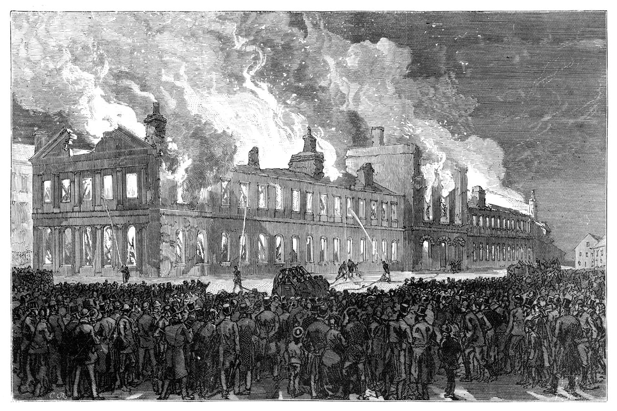 Zavargások Montrealban, Kanadában, 1849, 1900 alkotó: Unbekannt