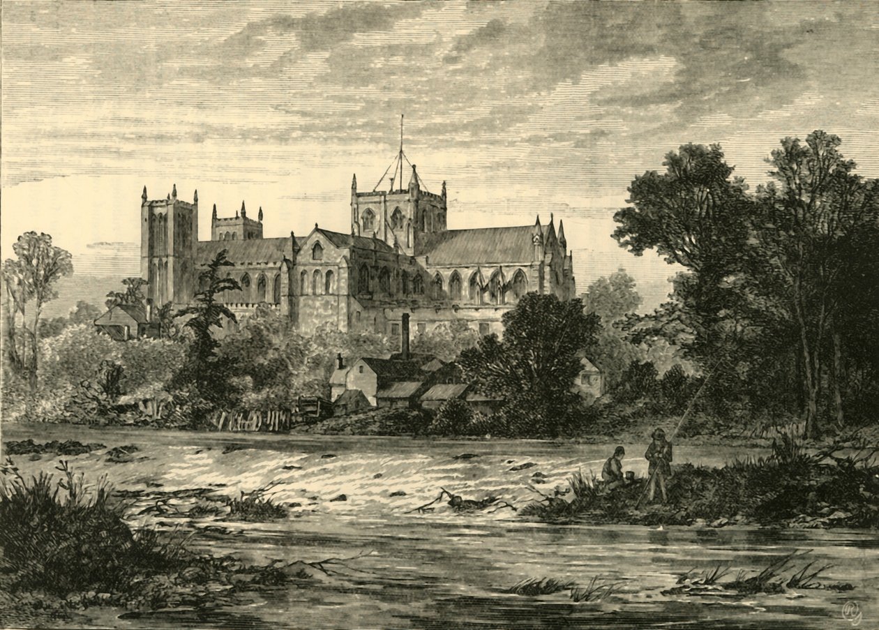 Ripon Minster, délkeletről, 1898. alkotó: Unbekannt