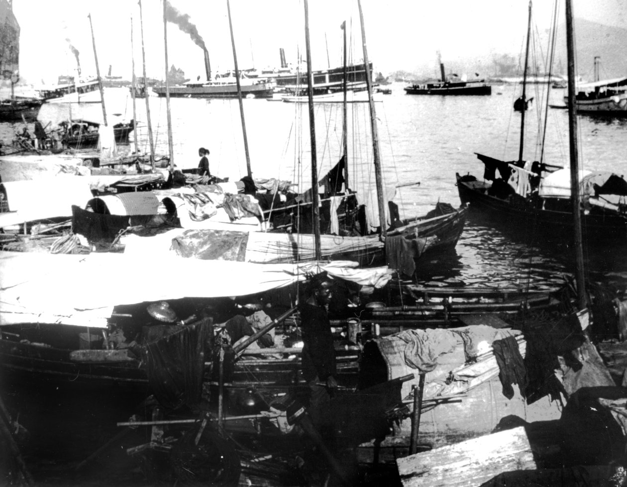 River Boats, Saigon, 1900 alkotó: Unbekannt