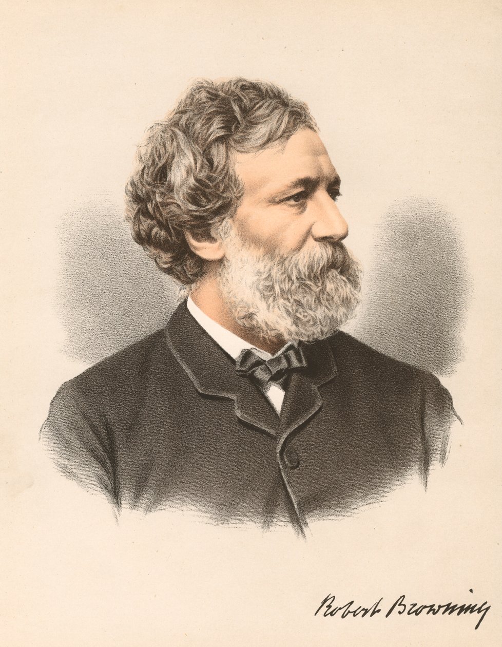 Robert Browning angol költő és drámaíró, 1880 alkotó: Unbekannt