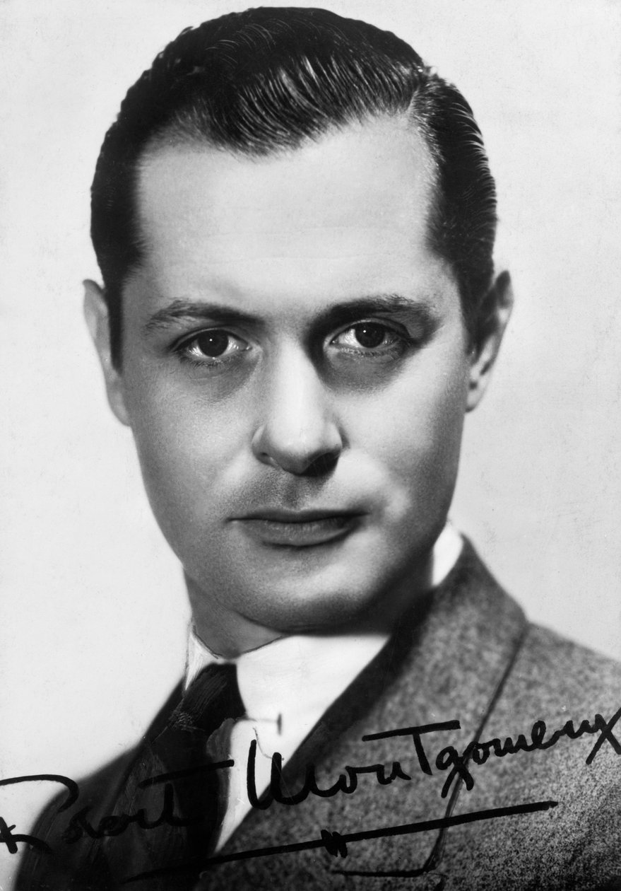 Robert Montgomery 1904-1981, amerikai színész és rendező, 1930-1940. Aláírt fénykép alkotó: Unbekannt