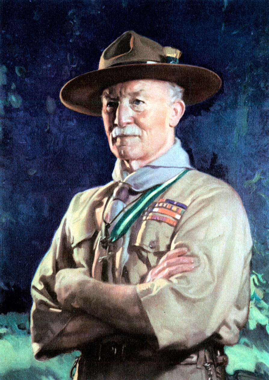 Robert Stephenson Smyth Baden-Powell, Baden-Powell első vikomt, angol katona. alkotó: Unbekannt