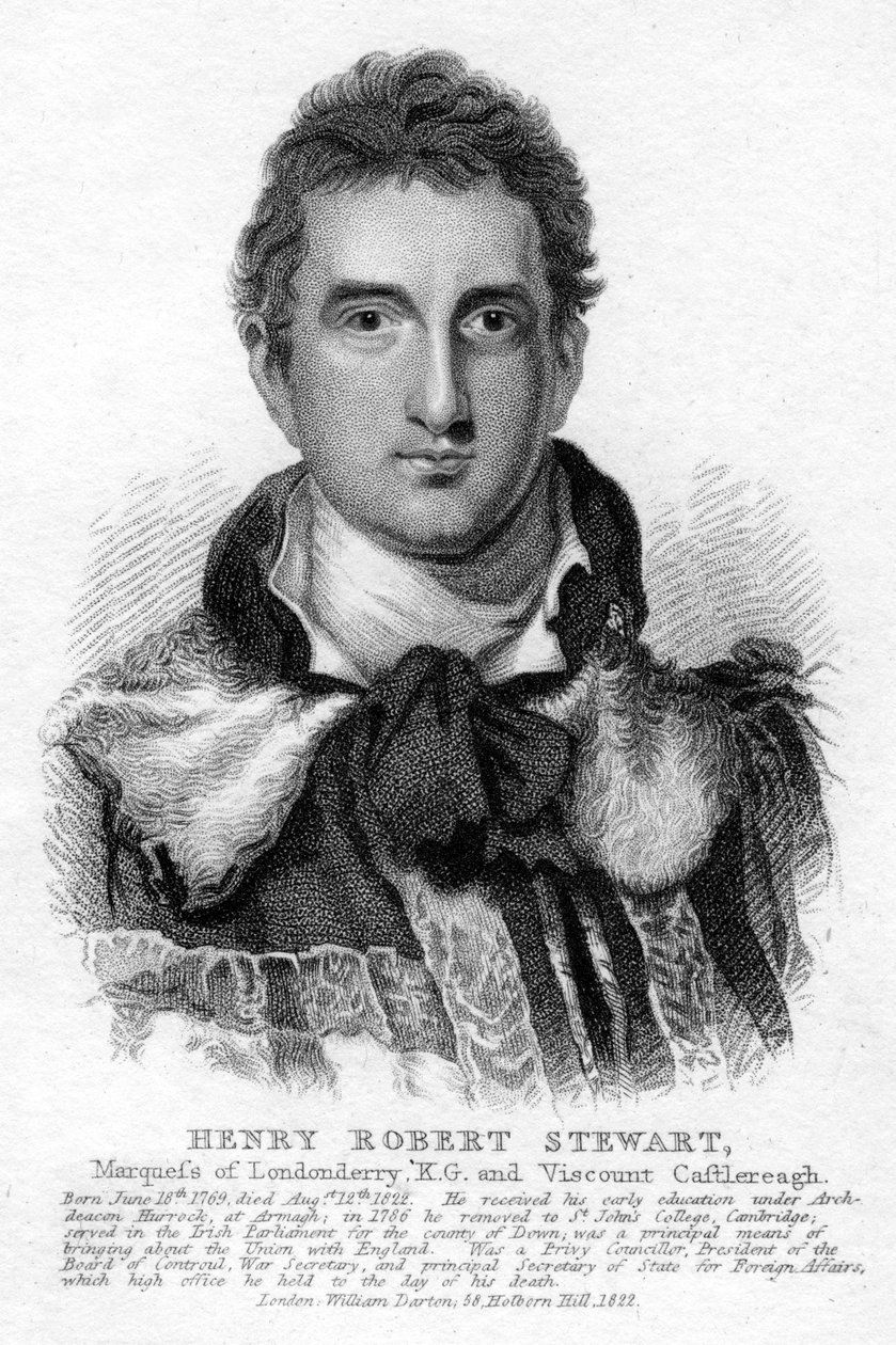 Robert Stewart, Londonderry 1. márkija, 1822 alkotó: Unbekannt
