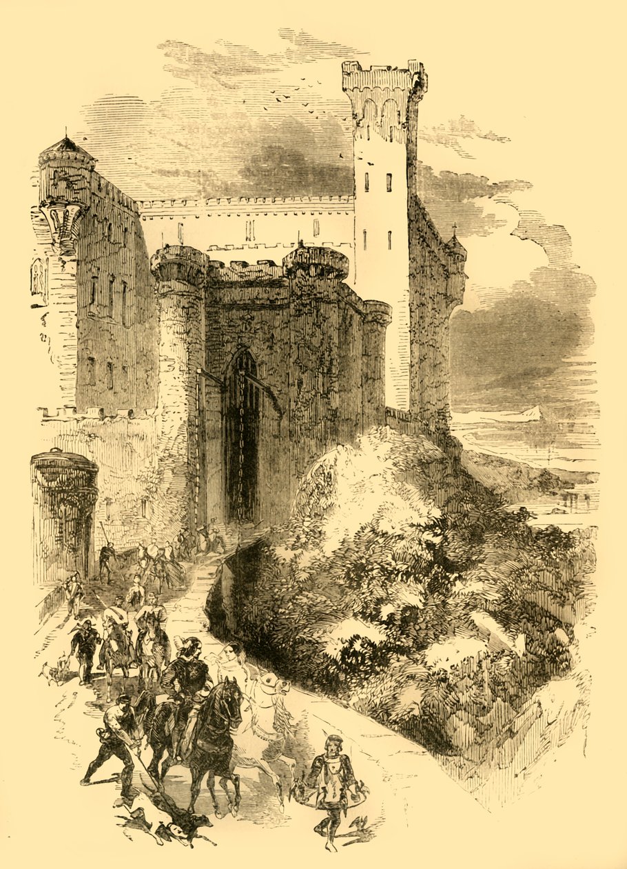 Normandiai Robert Conversano gróf kastélyában, 1890. alkotó: Unbekannt
