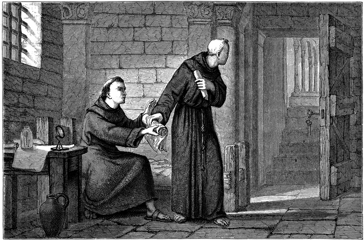Roger Bacon angol kísérleti tudós, filozófus és ferences szerzetes alkotó: Unbekannt