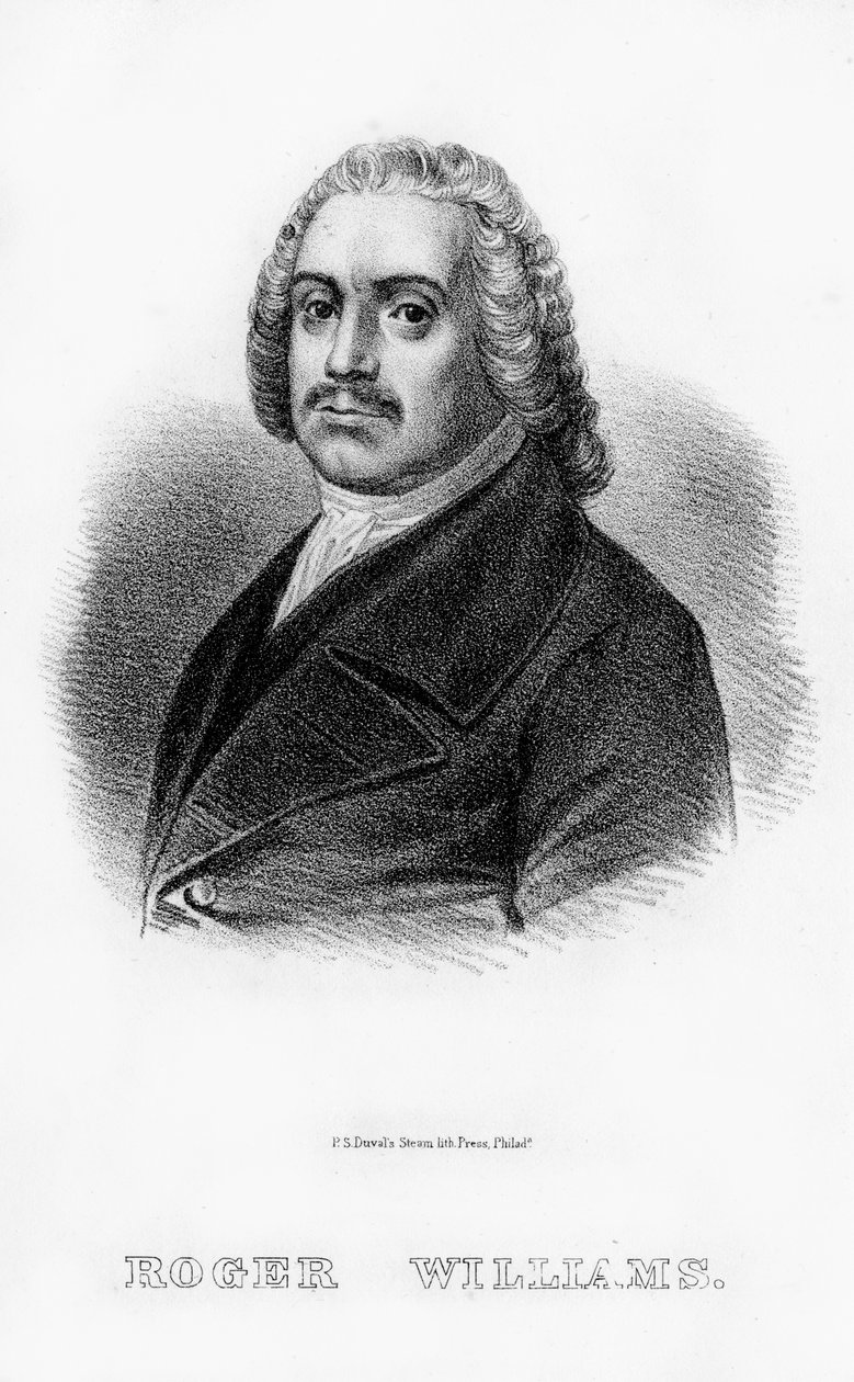 Roger Williams, angol-amerikai teológus, 1854 alkotó: Unbekannt