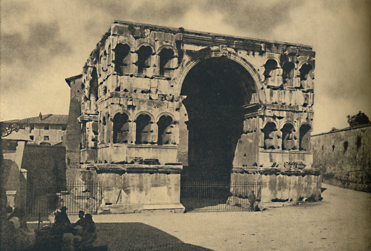 Roma – Janus Quadrifrons íve a Forum Boariumban, 1910 alkotó: Unbekannt