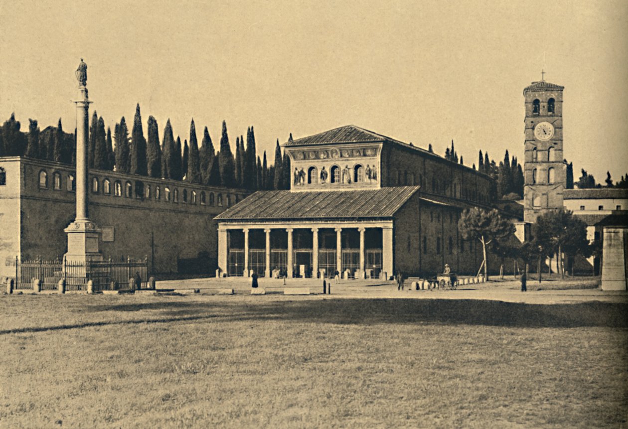 Róma – S. Lorenzo-bazilika a falakon kívül, 1910 alkotó: Unbekannt
