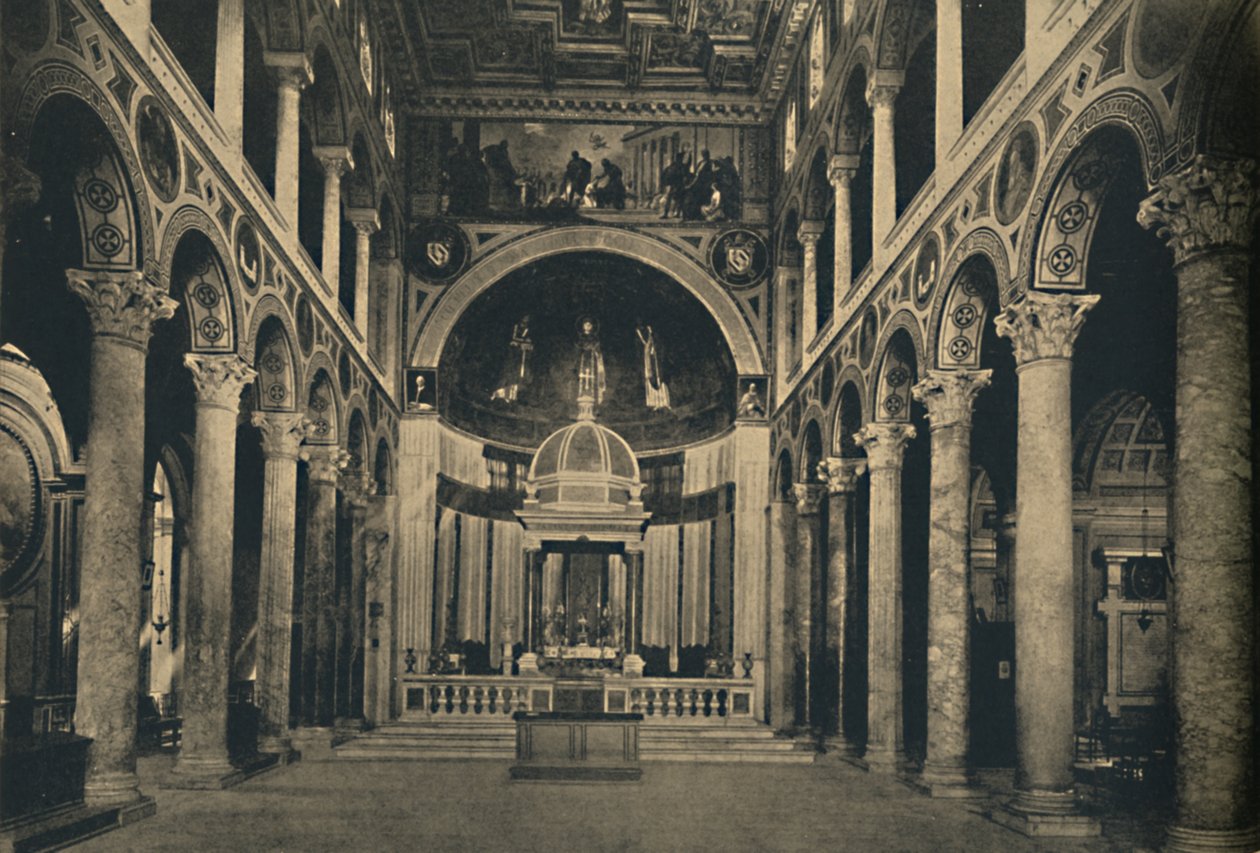 Roma – Szent Ágnes-bazilika a falakon kívül a Nomentana utcában, 1910 alkotó: Unbekannt