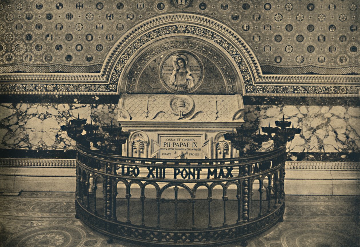 Roma - Szent Lőrinc-bazilika. - IX. Pius sírja, 1910 alkotó: Unbekannt