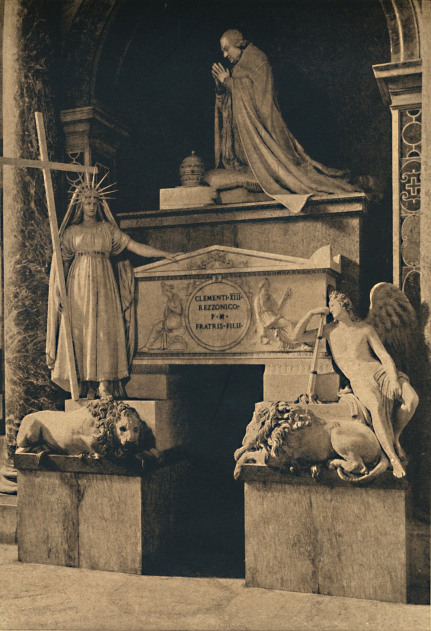 Roma – Szent Péter-bazilika – XIII. Kelemen sírja, Canova, 1910 alkotó: Unbekannt