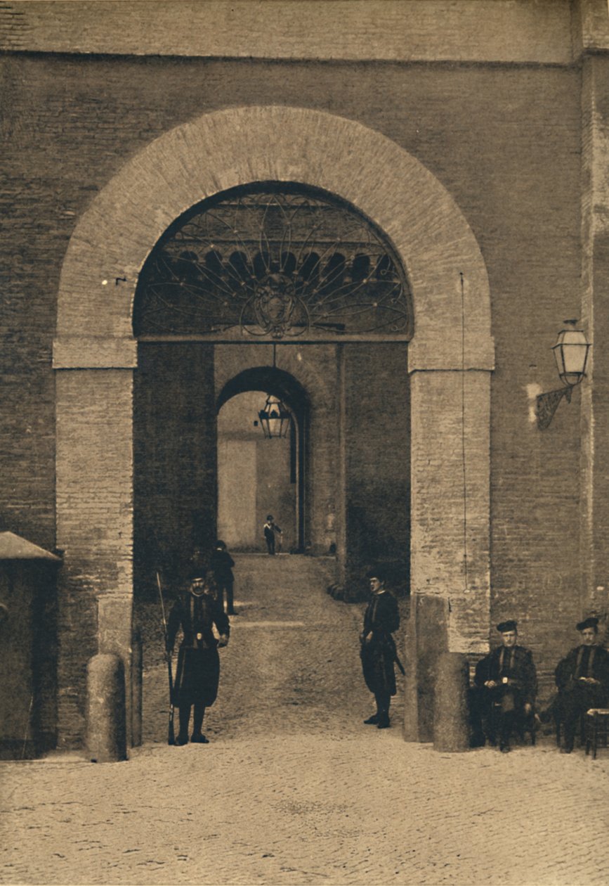 Roma - A Vatikáni Palota bejárata, 1910 alkotó: Unbekannt