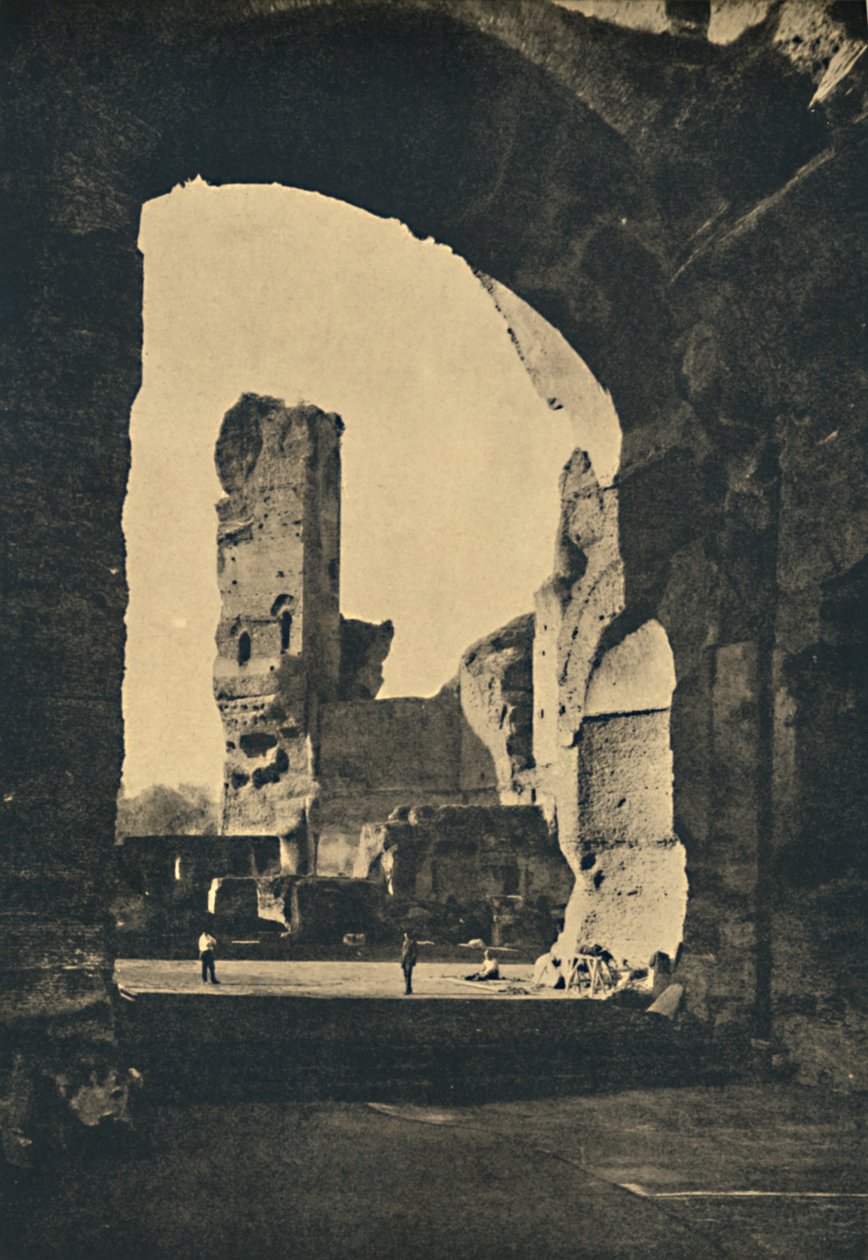 Roma – Caracalla fürdőjének maradványai az Appian úton, 1910 alkotó: Unbekannt
