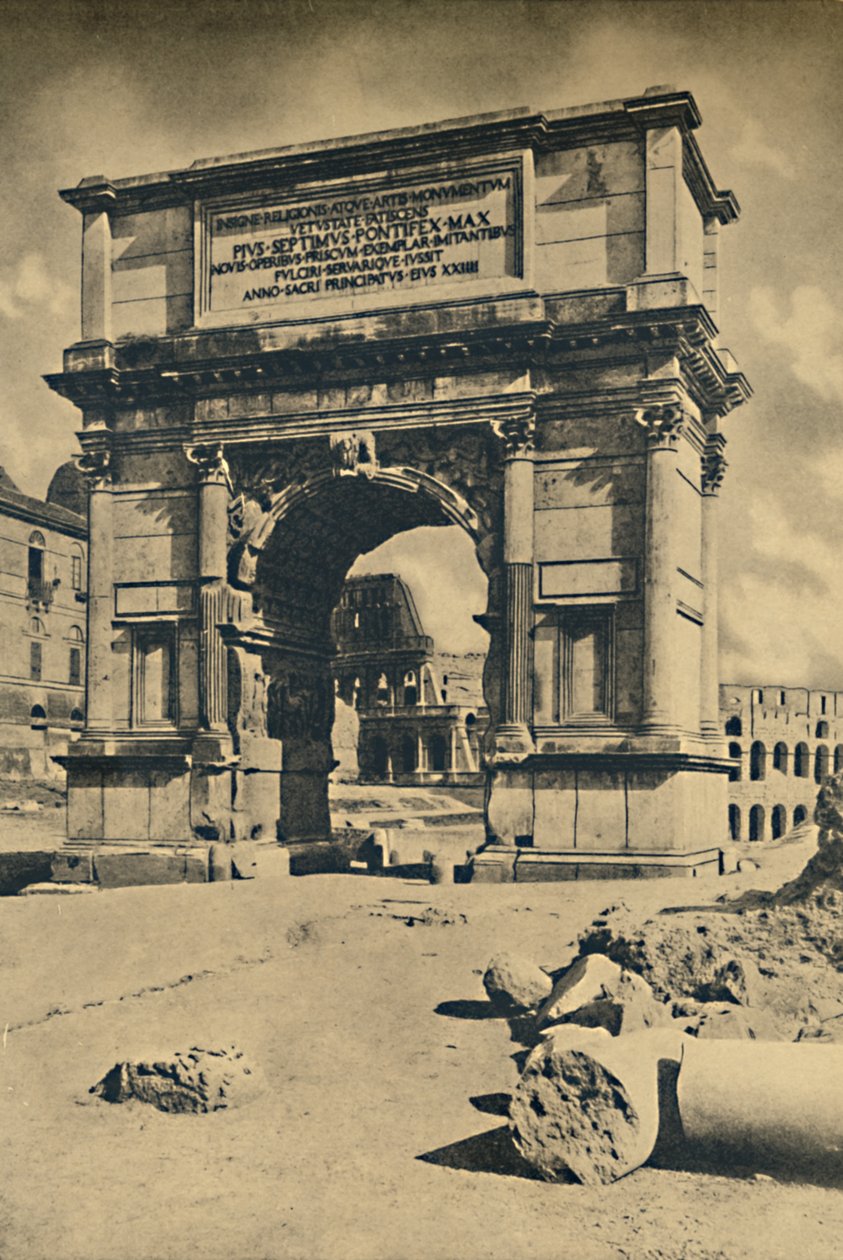 Róma – Forum Romanum – Titusz diadalíve, 1910. alkotó: Unbekannt