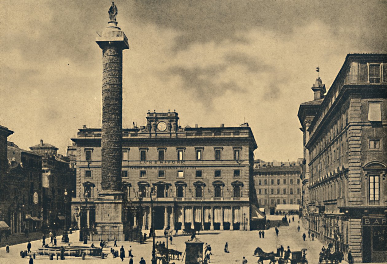 Roma – Marcus Aurelius tere és oszlopa, 1910 alkotó: Unbekannt
