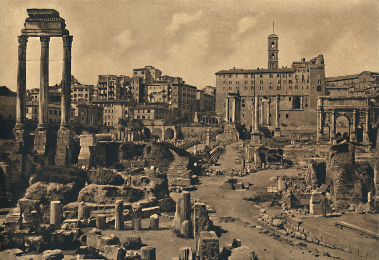 Roma – A Forum Romanum és a Capitolium-hegy, 1910 alkotó: Unbekannt