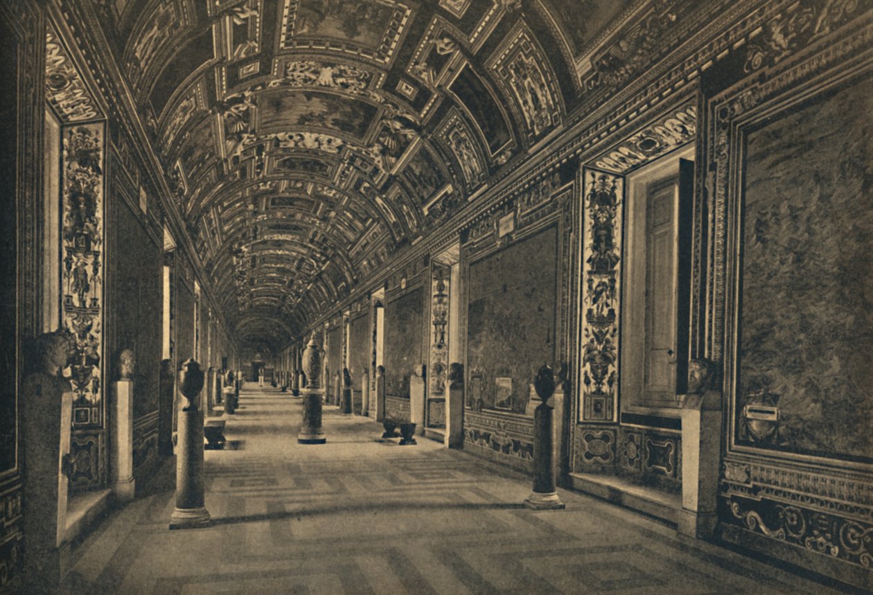 „Roma – Vatikáni Palota – Földrajzi Térképek Galériája”, 1910 alkotó: Unbekannt