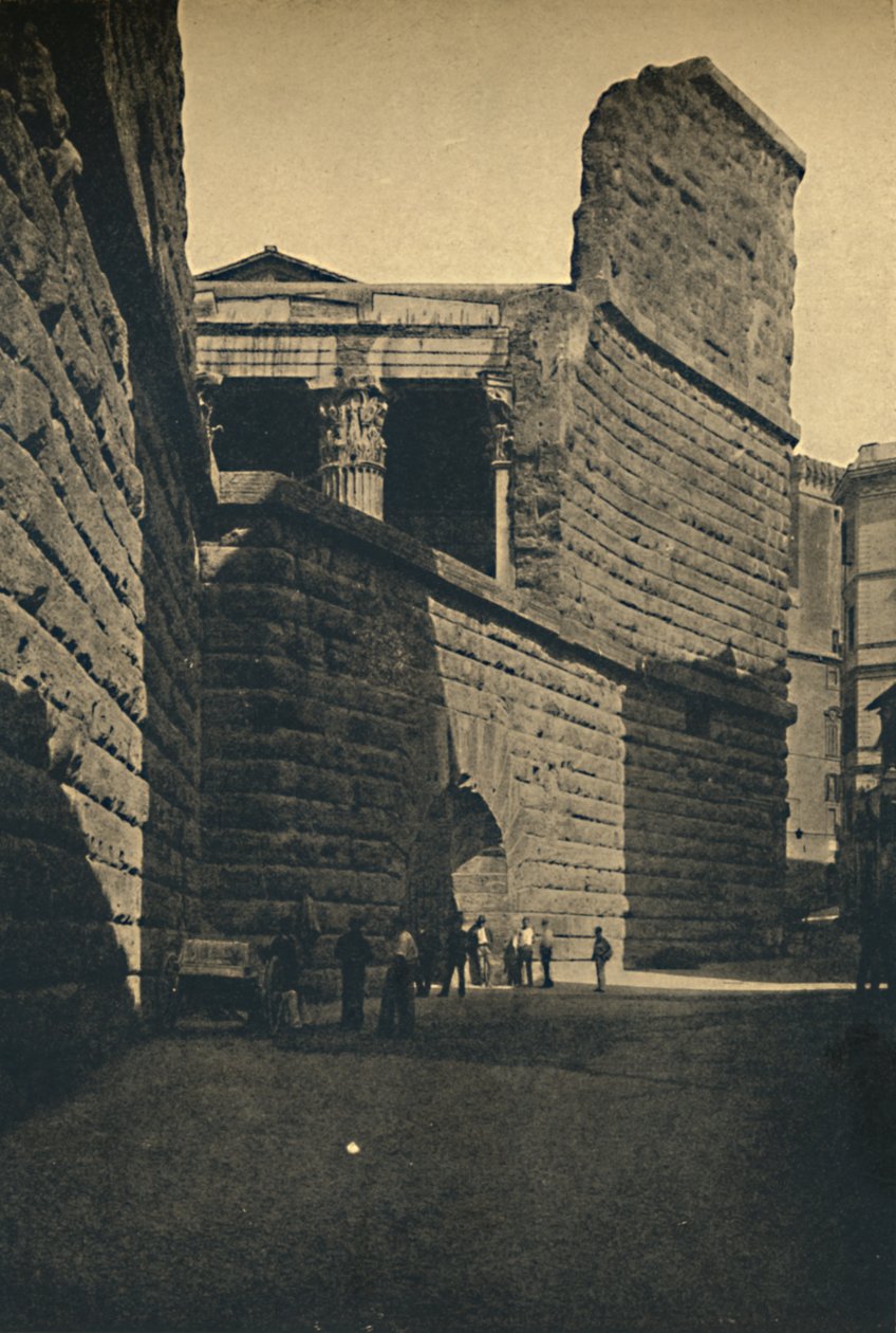 Roma – Augustus Forum fala, 1910 alkotó: Unbekannt