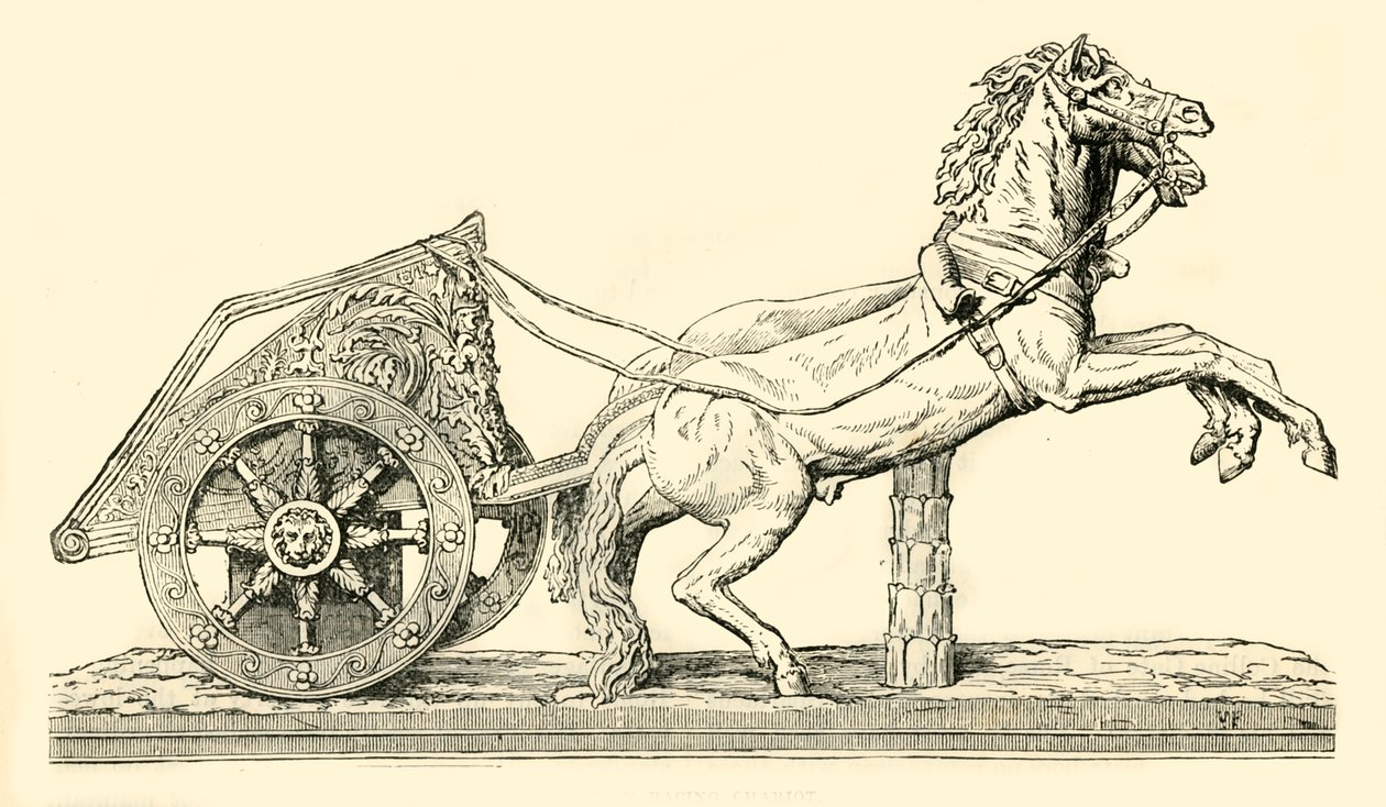Római versenyszekér, 1890. alkotó: Unbekannt