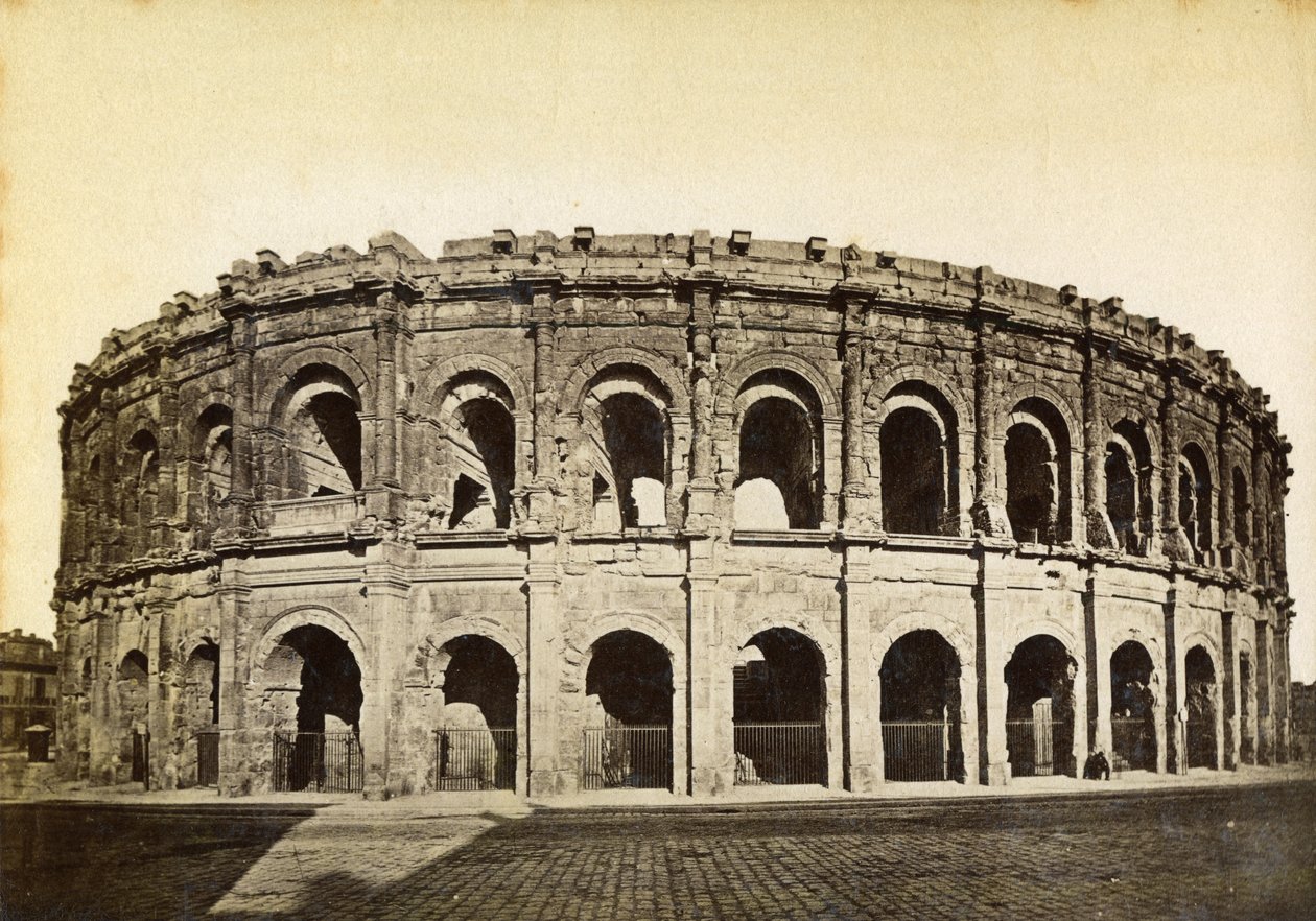 Római amfiteátrum, Nimes, Franciaország, 19. század vége vagy 20. század eleje alkotó: Unbekannt