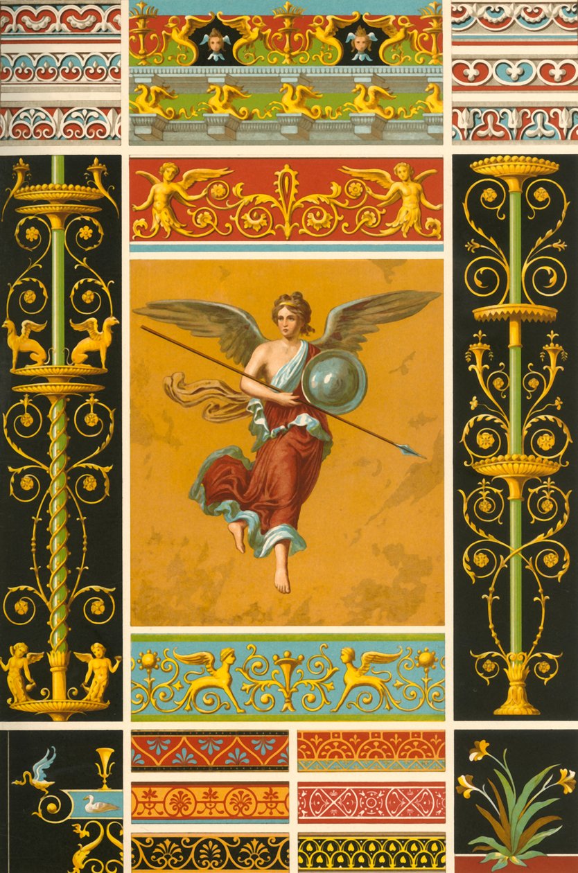 Római falfestés és polikróm domborművek, 1898. alkotó: Unbekannt