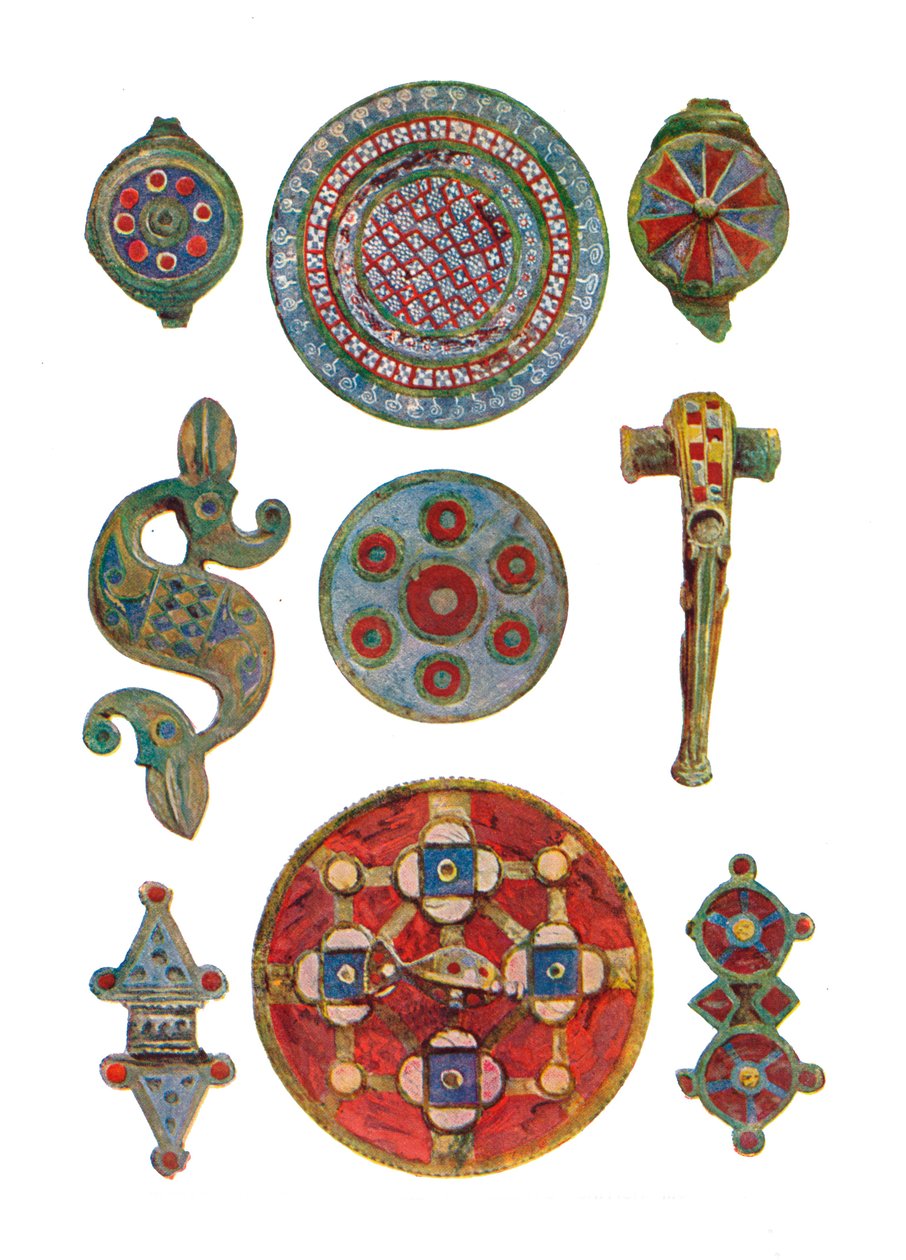 Római-brit zománcozott díszek British Museum, 1.-2. század, 1902 alkotó: Unbekannt